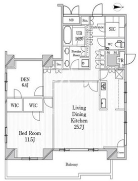 JP noie 恵比寿西 702 間取り図