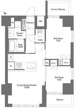 HF正光寺赤羽レジデンス 505 間取り図