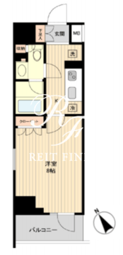 HF両国レジデンス 804 間取り図