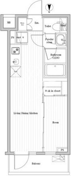四谷三丁目ステーションレジデンス 105 間取り図