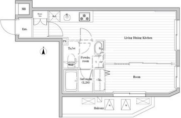 四谷三丁目ステーションレジデンス 308 間取り図