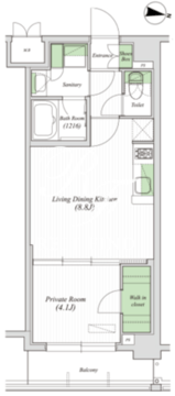 アーバネックス原宿 605 間取り図