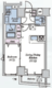 シアターコート本駒込 1101 間取り図