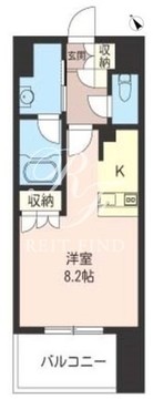 オーキッドレジデンス品川 409 間取り図