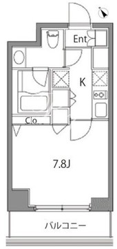 カスタリア中目黒 503 間取り図