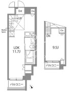 カスタリア中目黒 604 間取り図