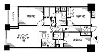 レジディア日本橋馬喰町 802 間取り図