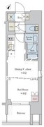 ブリリアイスト大井町 1306 間取り図
