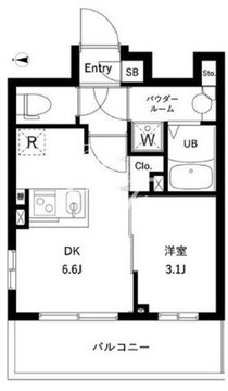コンポジット千駄木ヒルトップ 501 間取り図