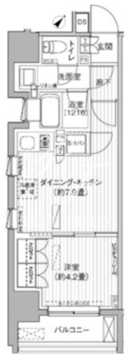 ヒューリックレジデンス駒込 404 間取り図