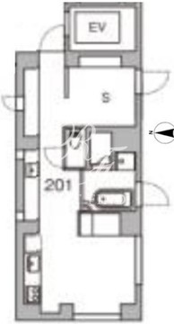 天神町プレイス 201 間取り図