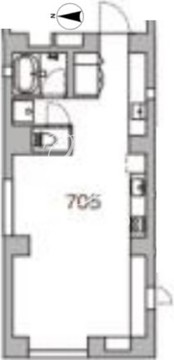 天神町プレイス 705 間取り図