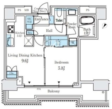 パークホームズ西小山 216 間取り図