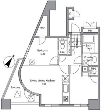 レジディア文京千石2 701 間取り図