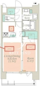 スプランディッド江東住吉 303 間取り図