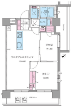 クレヴィアリグゼ世田谷松陰神社前 703 間取り図