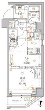 クレイシア本所吾妻橋 301 間取り図