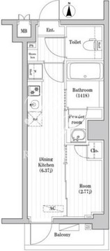 中野新井薬師レジデンス 102 間取り図