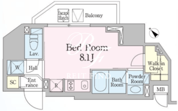 レジディア笹塚3 304 間取り図