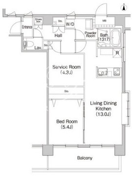 コンフォリア赤羽岩淵 904 間取り図