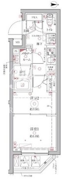 クレイシア西馬込 201 間取り図