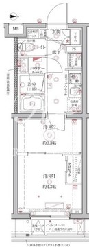 クレイシア西馬込 101 間取り図