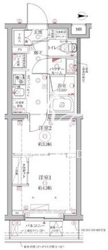 クレイシア西馬込 104 間取り図