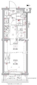 クレイシア西馬込 106 間取り図