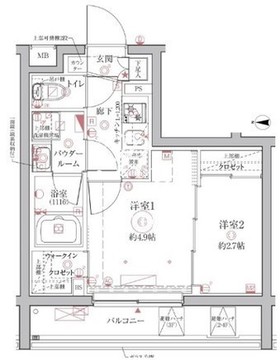 クレイシア西馬込 309 間取り図