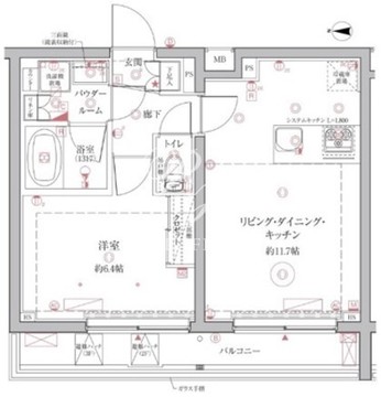 クレイシア西馬込 210 間取り図