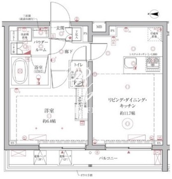 クレイシア西馬込 310 間取り図