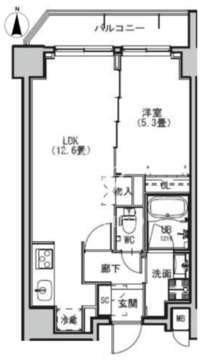 エスレジデンス両国アベニュー 201 間取り図