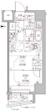 クレイシアIDZ上野 1004 間取り図