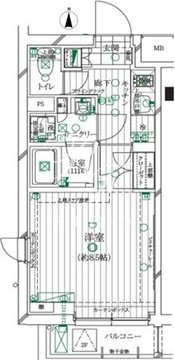 レガリス明大前 101 間取り図
