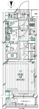 レガリス明大前 108 間取り図