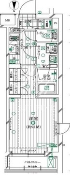レガリス明大前 214 間取り図