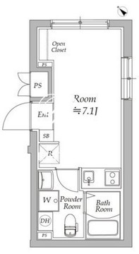 アトリオフラッツ御茶ノ水 402 間取り図