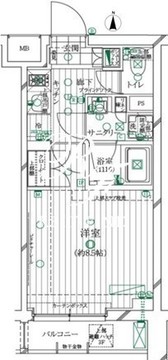 レガリス明大前 304 間取り図