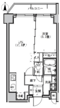 エスレジデンス両国アベニュー 801 間取り図