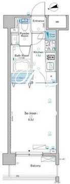ルフォンプログレ赤羽 306 間取り図