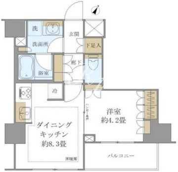 ブリリア日本橋茅場町 1005 間取り図