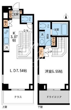 レジデンス白金コローレ 108 間取り図