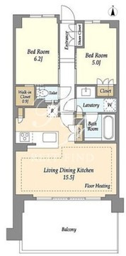 ドゥーエ町屋 802 間取り図