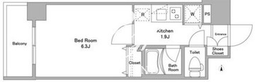 BPRレジデンス西早稲田 510 間取り図