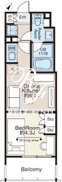 ベルファース大森サウス 802 間取り図