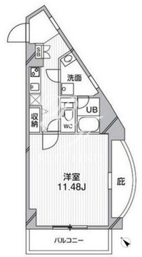 ルクレ西馬込 101 間取り図