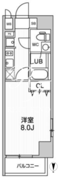 レオーネ南千住2 601 間取り図