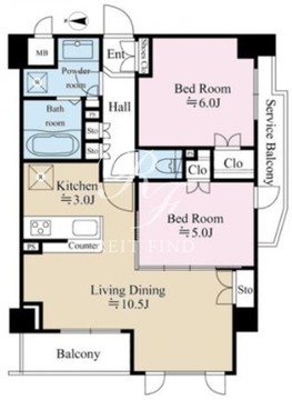 テラス都立大学 301 間取り図
