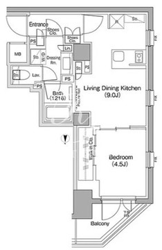 ザ・パークハビオ新高円寺 314 間取り図
