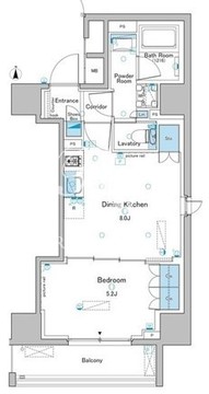 ルフォンプログレ大森西 305 間取り図